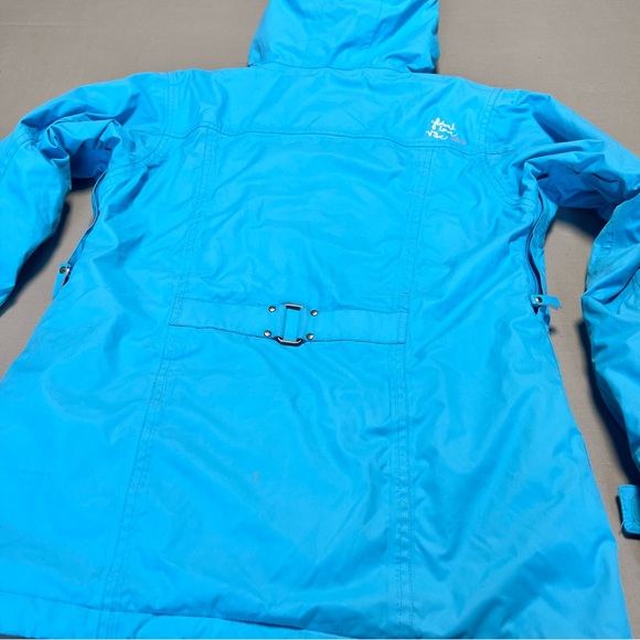 Betty Rides Women’s Snowboard Jacket Blue Hooded Insulated Snow Ski Coat Size M - Picture 12 of 16